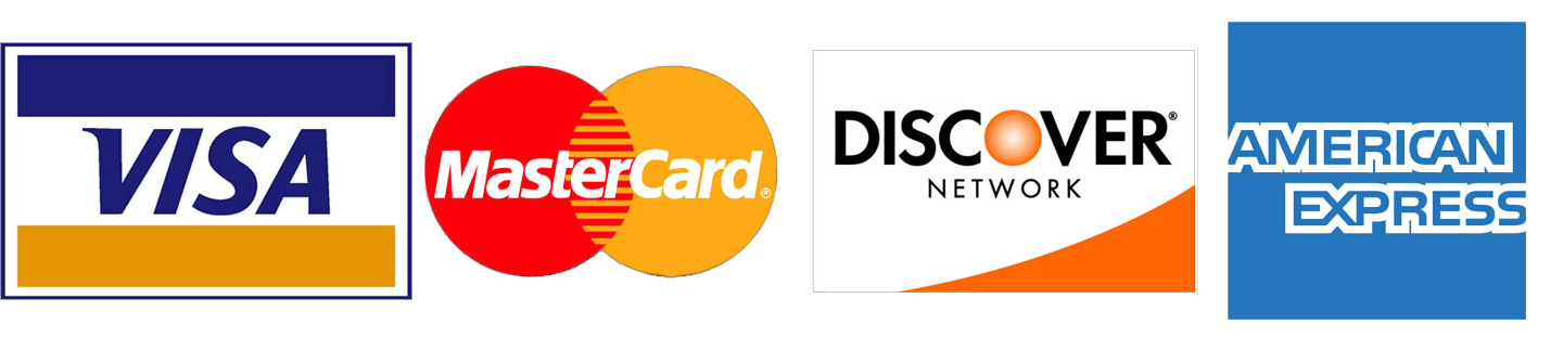 Visa/MasterCard/Discover/AmericanExpress